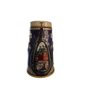 Vintage 1988 Budweiser Anheuser-Busch Ceramic Stein Clydesdale Horse Design